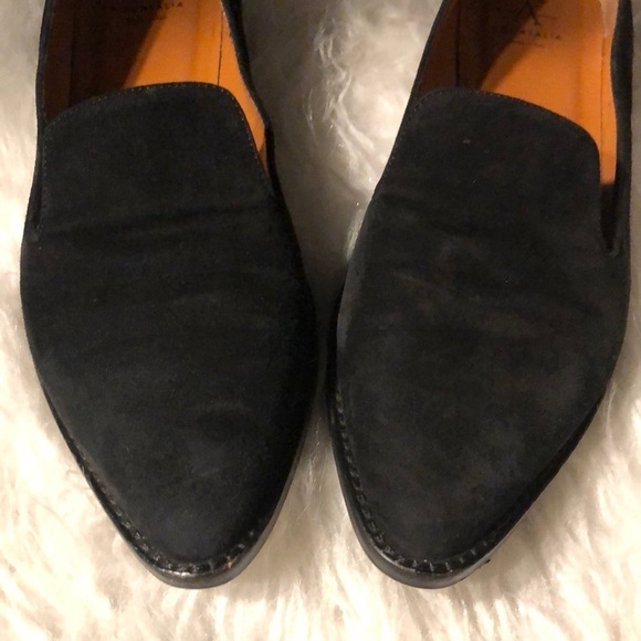 Aquatalia Black Suede Gilda Flats Size 6 1/2 - Picture 5 of 8